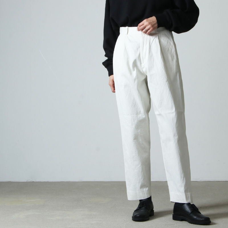 YAECA(䥨) CHINO CLOTH PANTS TACK TAPERED