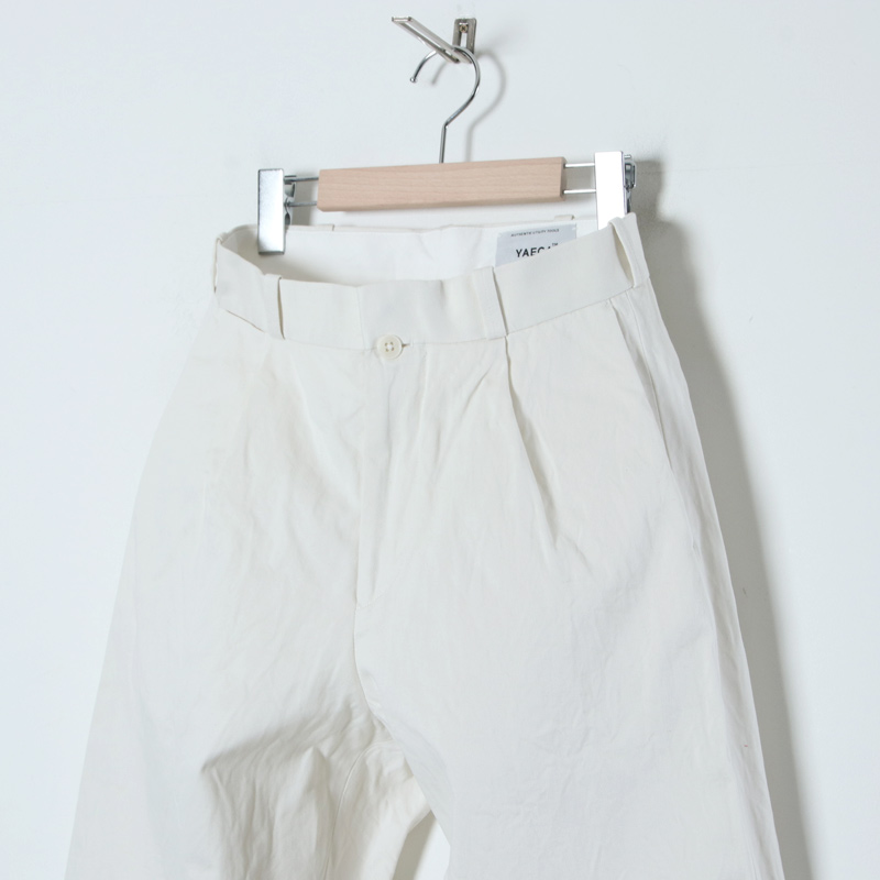 YAECA(䥨) CHINO CLOTH PANTS TACK TAPERED