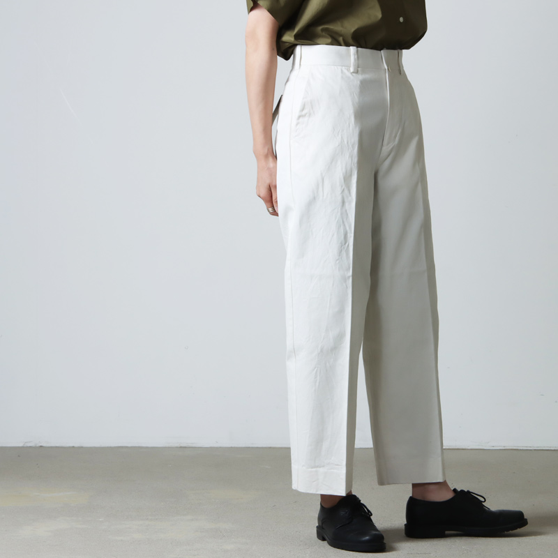 YAECA (ヤエカ) CHINO CLOTH PANTS CREASED / チノクロスパンツクリース