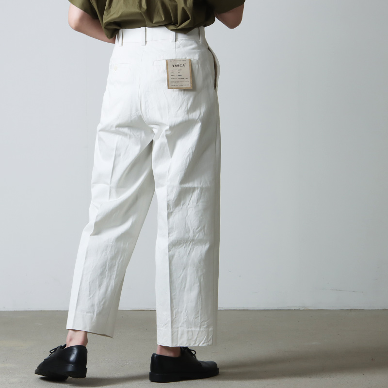 YAECA (ヤエカ) CHINO CLOTH PANTS CREASED / チノクロスパンツクリース