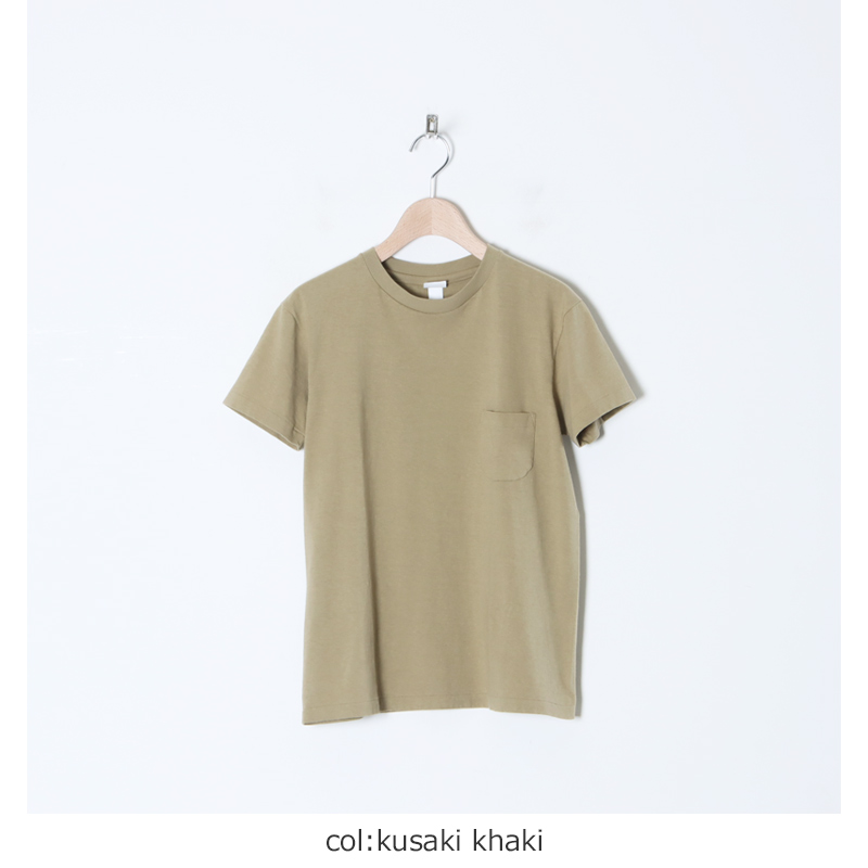 YAECA (ヤエカ) STOCK CREWNECK POCKET T / ストッククルーネック