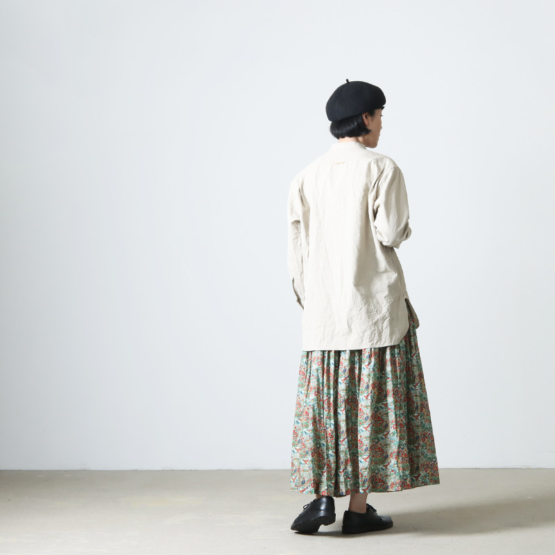 YAECA (ヤエカ) WRITE STAND COLLAR SHIRT / ライトスタンドカラーシャツ