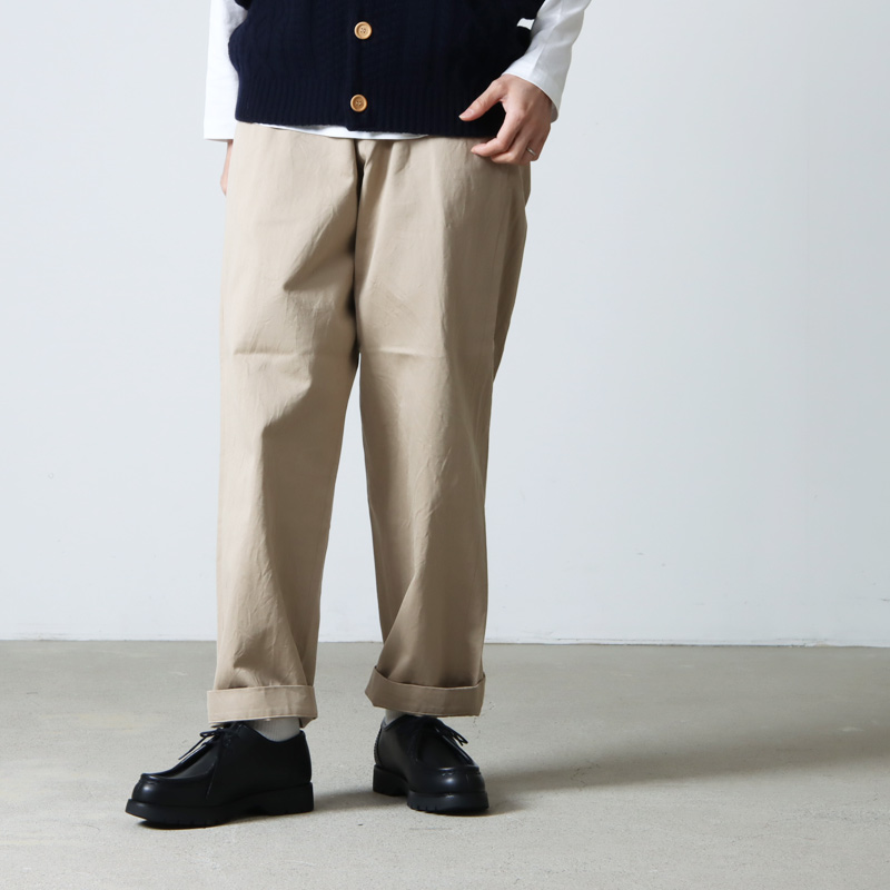 YAECA (ヤエカ) CHINO CLOTH PANTS WIDE STRAIGHT / チノクロスパンツワイドストレート