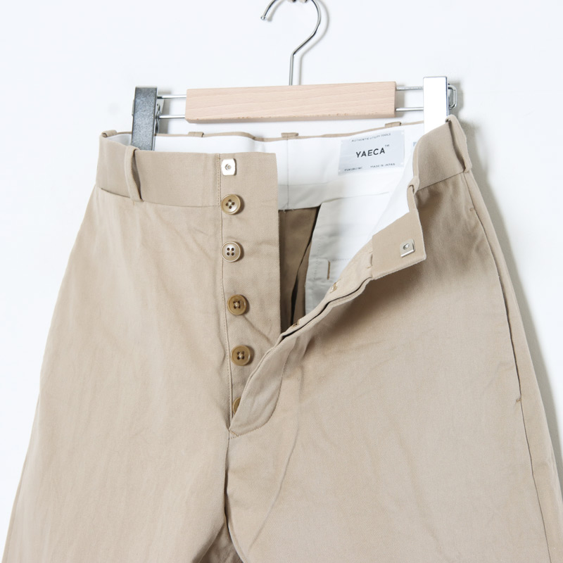 YAECA (ヤエカ) CHINO CLOTH PANTS WIDE STRAIGHT / チノクロスパンツワイドストレート