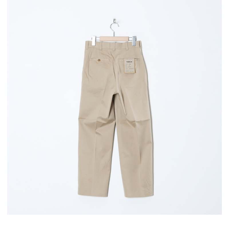 YAECA(䥨) CHINO CLOTH PANTS CREASED SLIM