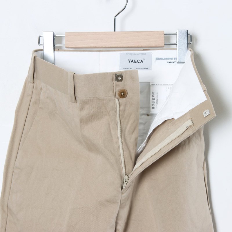 ファッションなデザイン ヤエカ CHINO CLOTH PANTS CREASED チノパンツ