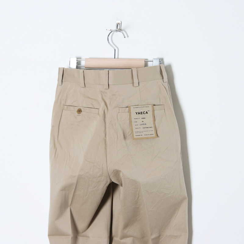 YAECA (ヤエカ) CHINO CLOTH PANTS CREASED SLIM / チノクロスパンツ 
