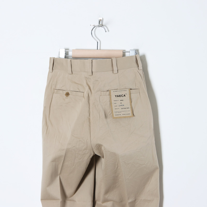 YAECA(䥨) CHINO CLOTH PANTS CREASED SLIM