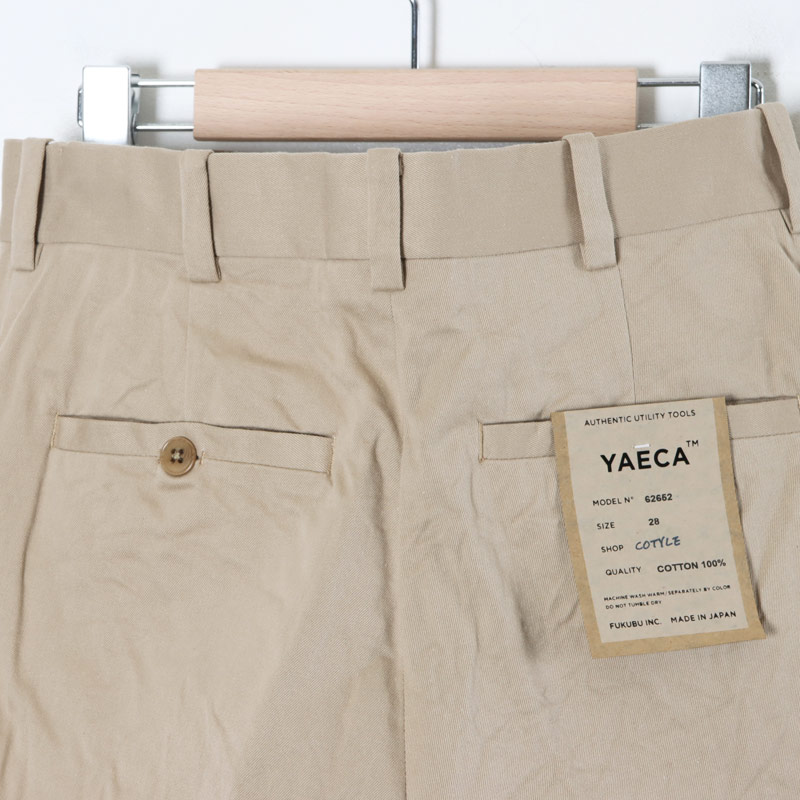 YAECA CHINO CLOTH PANTS CREASED 32