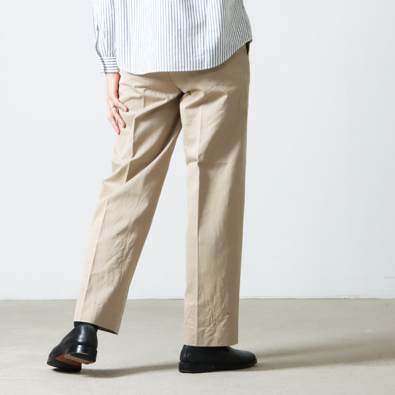 ファッションなデザイン ヤエカ CHINO CLOTH PANTS CREASED チノパンツ