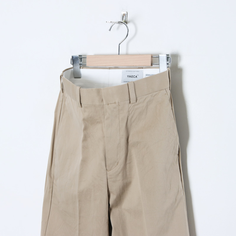 ファッションなデザイン ヤエカ CHINO CLOTH PANTS CREASED チノパンツ