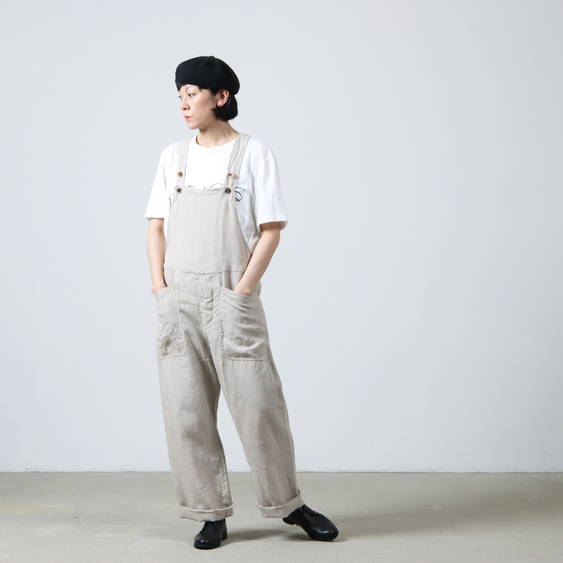 YAECA(䥨) WRITE OVERALL LINEN