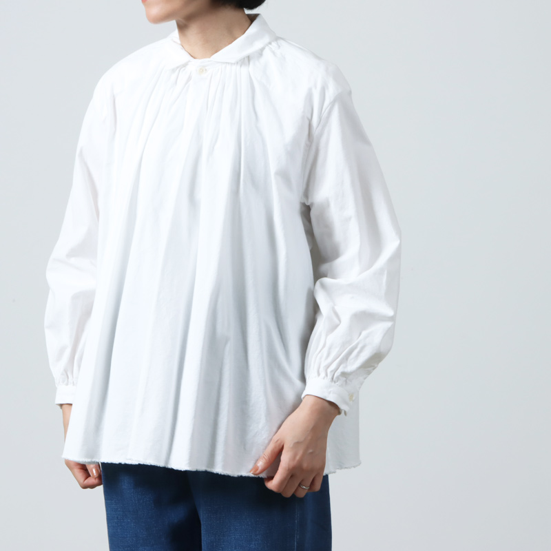 YAECA (䥨) WRITE GATHERED BLOUSE  / 饤ȥ㥶֥饦