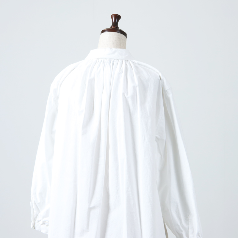 YAECA (ヤエカ) WRITE GATHERED BLOUSE / ライトギャザーブラウス