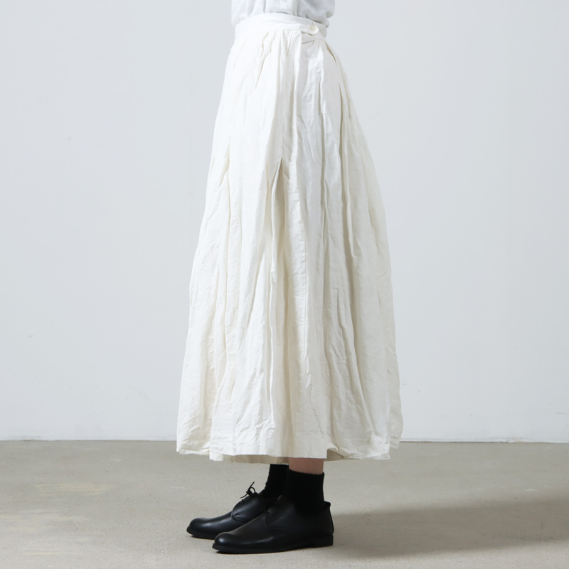 YAECA (ヤエカ) WRITE CULOTTES COTTON LINEN / ライトキュロットコットンリネン