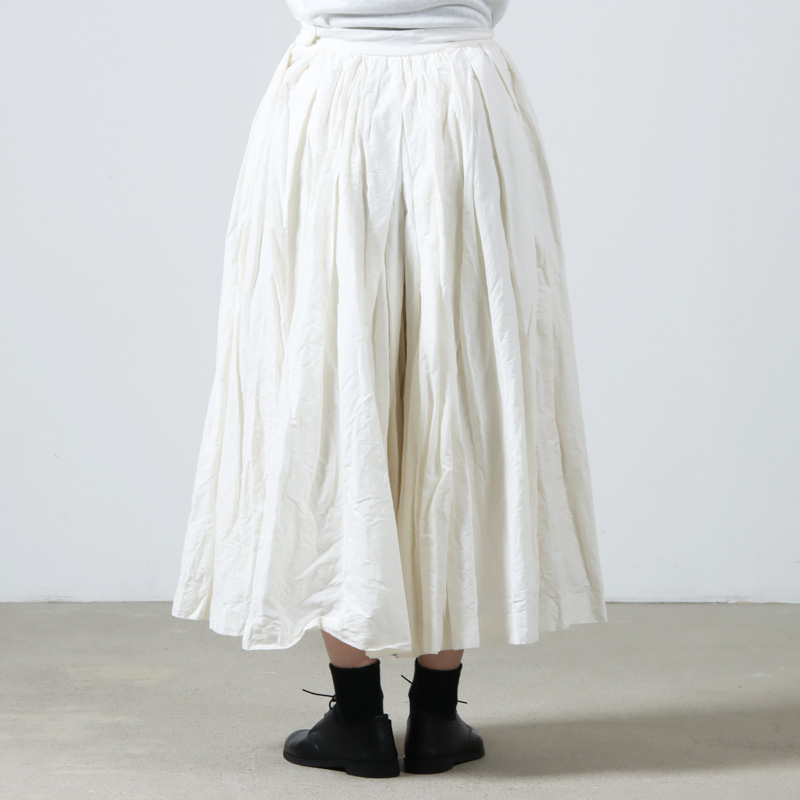 YAECA (ヤエカ) WRITE CULOTTES COTTON LINEN / ライトキュロット ...