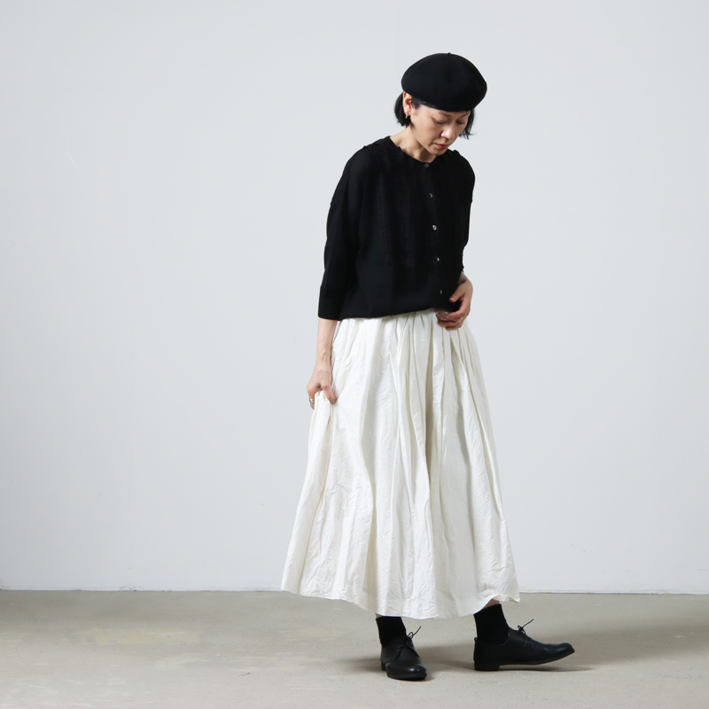 YAECA (ヤエカ) WRITE CULOTTES COTTON LINEN / ライトキュロット 