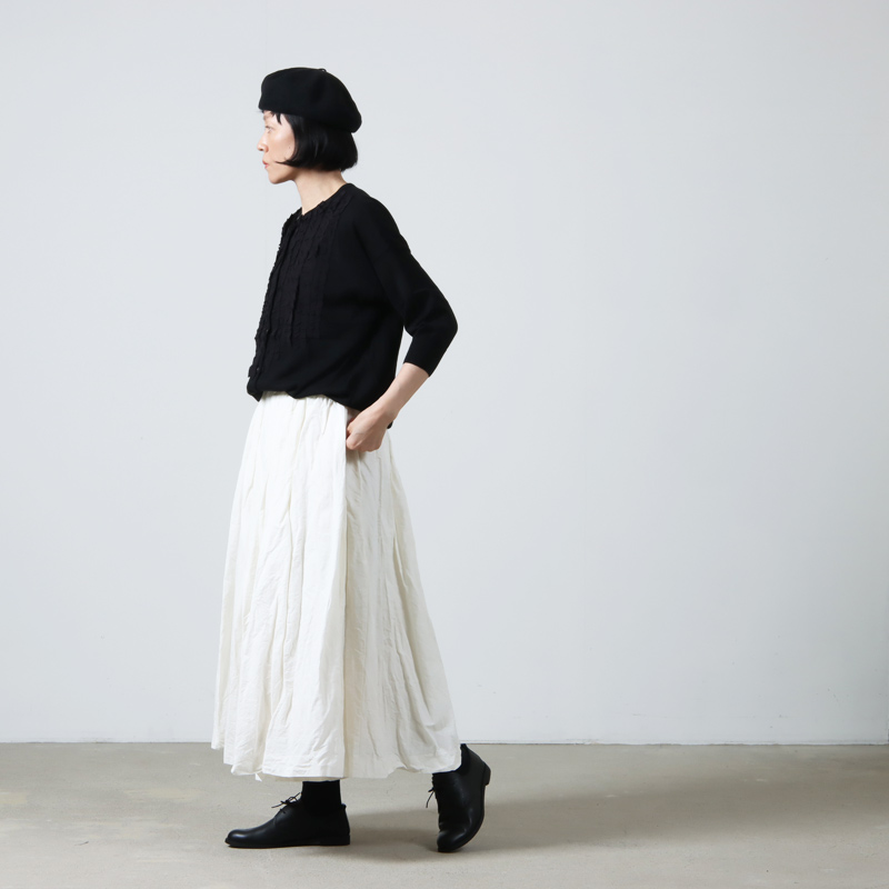 YAECA(䥨) WRITE CULOTTES  COTTON LINEN