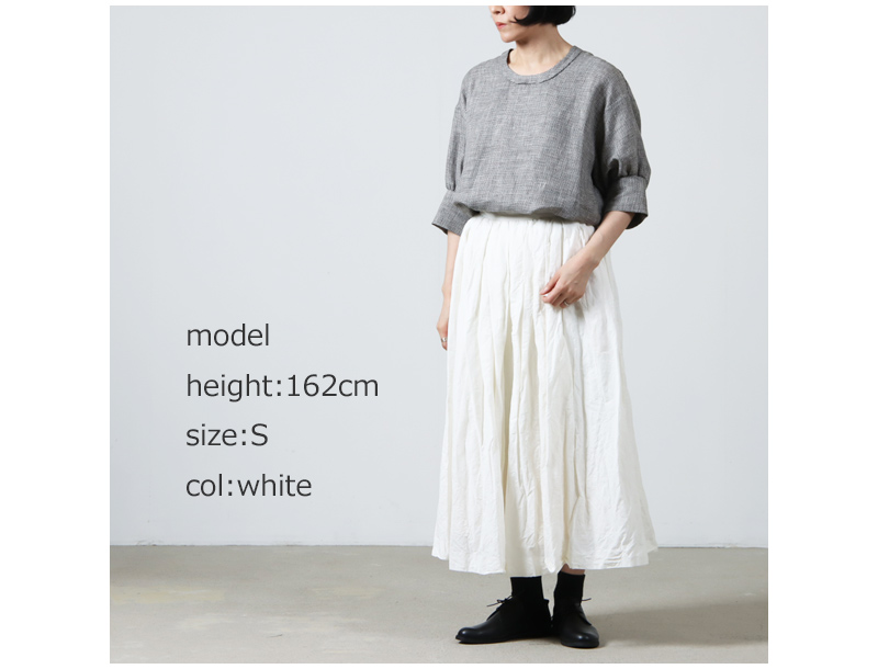 YAECA(䥨) WRITE CULOTTES  COTTON LINEN