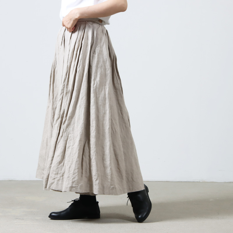 YAECA (ヤエカ) WRITE CULOTTES LINEN / ライトキュロットリネン