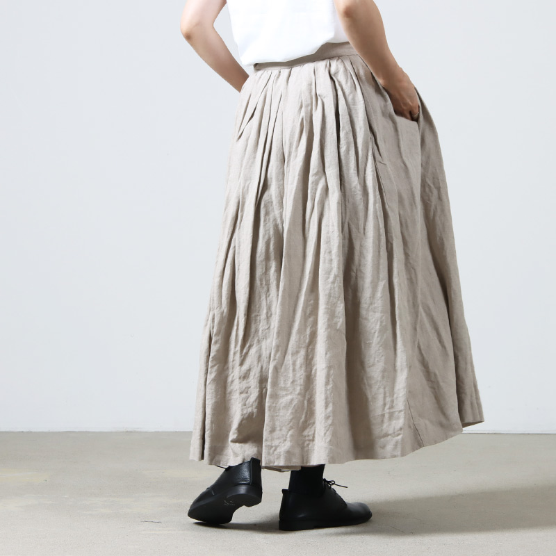 YAECA (ヤエカ) WRITE CULOTTES LINEN / ライトキュロットリネン