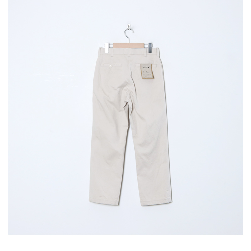 YAECA (ヤエカ) CHINO CLOTH PANTS PIPED / チノクロスパンツパイプド
