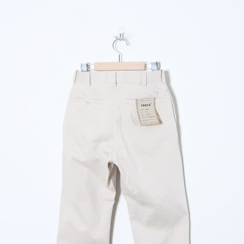 YAECA (ヤエカ) CHINO CLOTH PANTS PIPED / チノクロスパンツパイプド