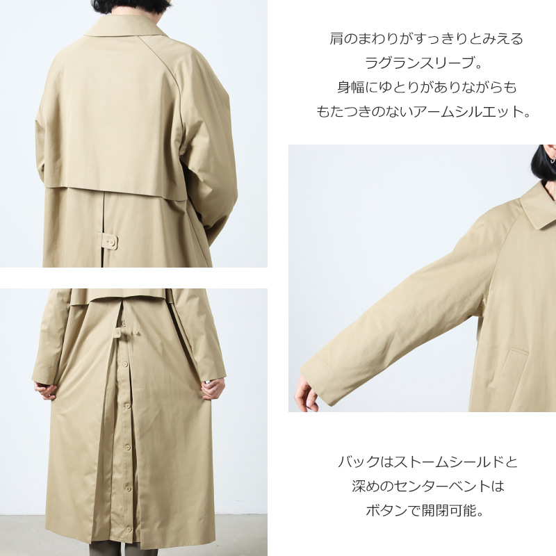 YAECA(䥨) SOUTIEN COLLAR COAT STANDARD