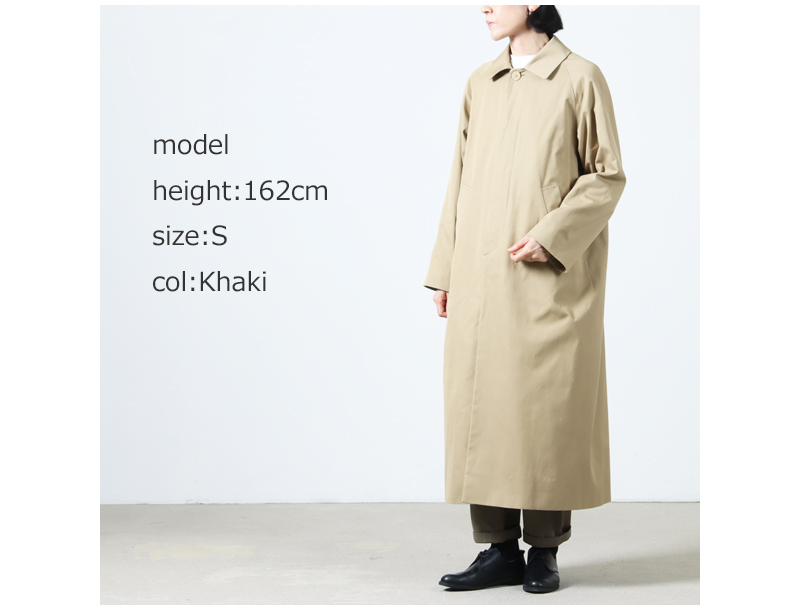 YAECA(䥨) SOUTIEN COLLAR COAT STANDARD