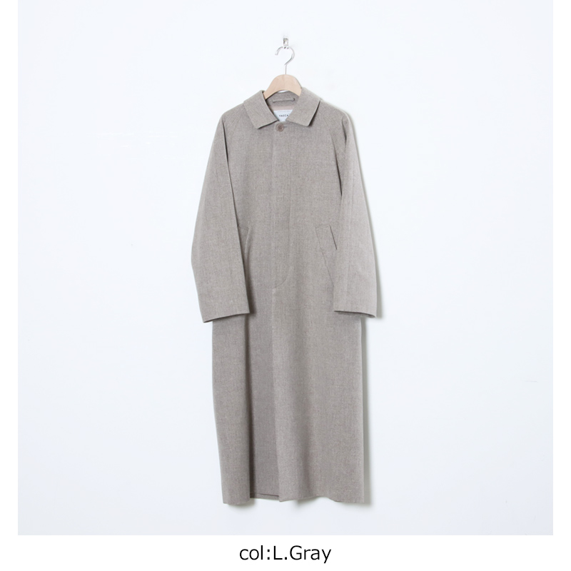 YAECA(䥨) SOUTIEN COLLAR COAT WOOL