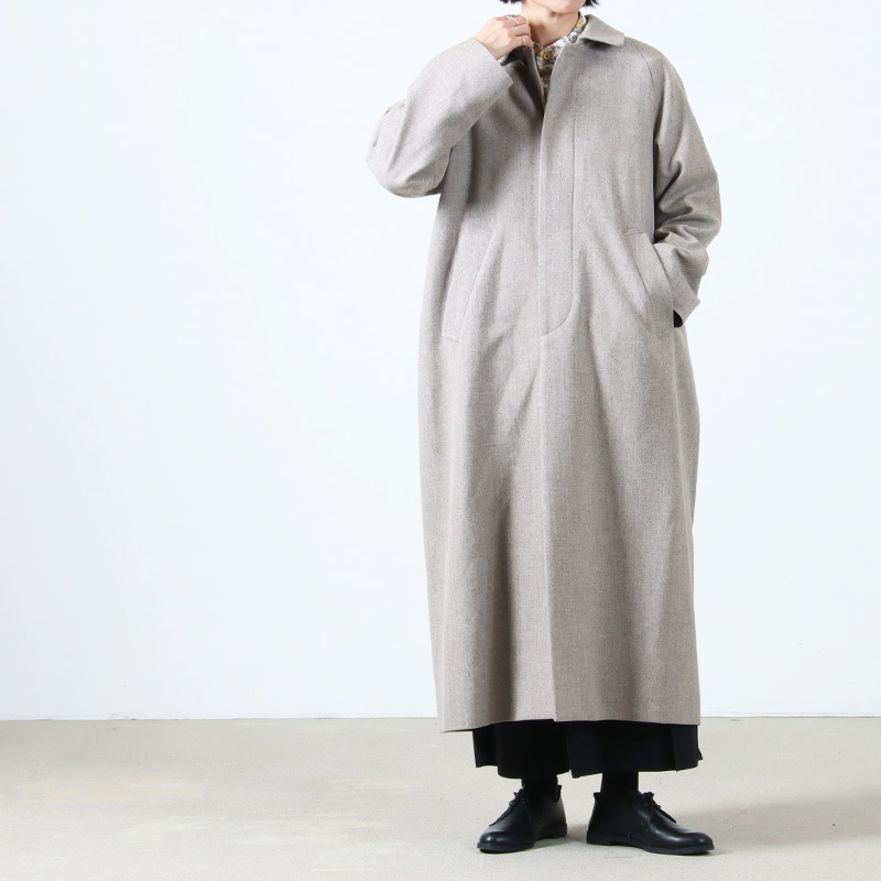 YAECA(䥨) SOUTIEN COLLAR COAT WOOL