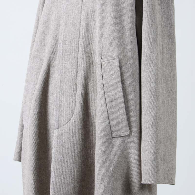 YAECA(䥨) SOUTIEN COLLAR COAT WOOL