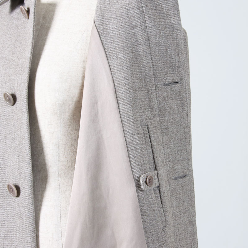 YAECA(䥨) SOUTIEN COLLAR COAT WOOL