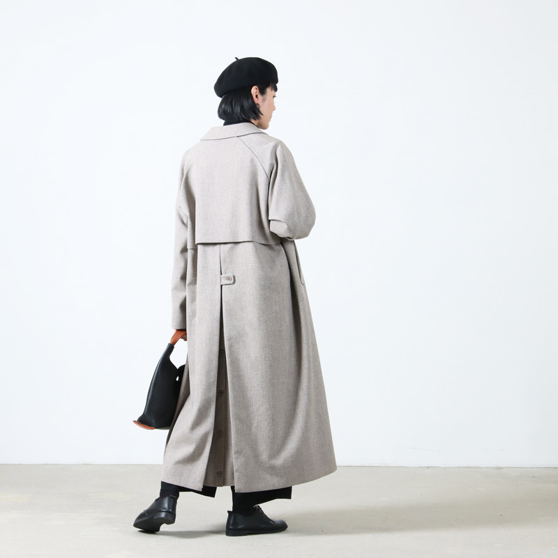 YAECA(䥨) SOUTIEN COLLAR COAT WOOL