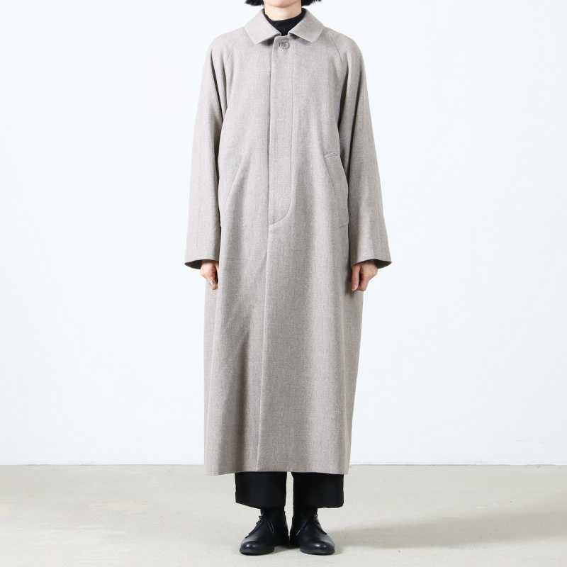 YAECA(䥨) SOUTIEN COLLAR COAT WOOL