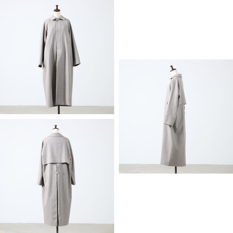 YAECA(䥨) SOUTIEN COLLAR COAT WOOL