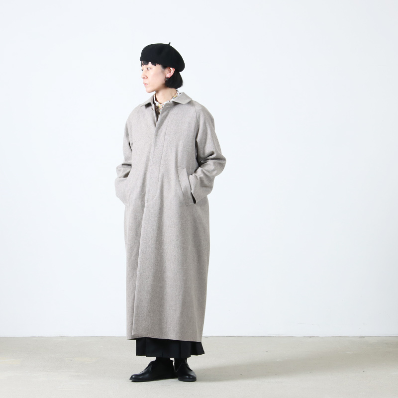 YAECA(䥨) SOUTIEN COLLAR COAT WOOL