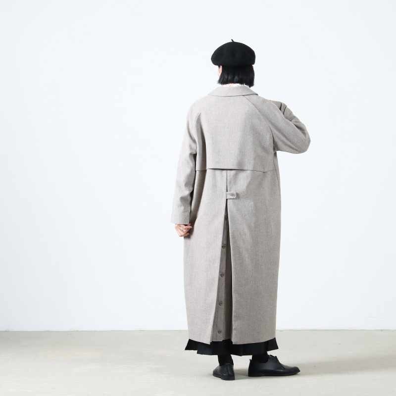 YAECA(䥨) SOUTIEN COLLAR COAT WOOL