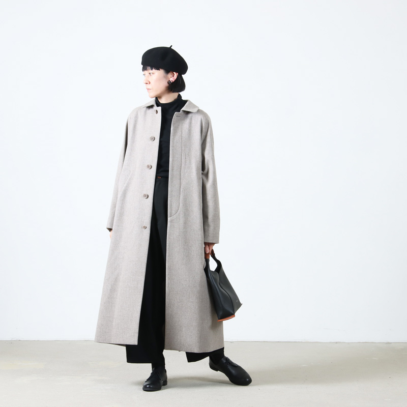 YAECA(䥨) SOUTIEN COLLAR COAT WOOL