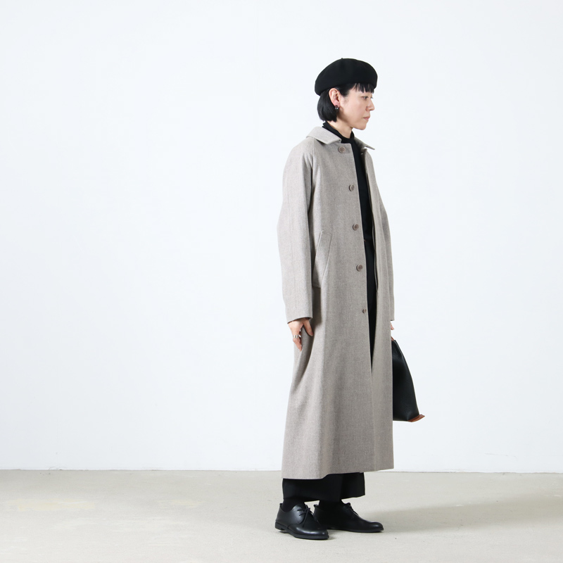 YAECA(䥨) SOUTIEN COLLAR COAT WOOL