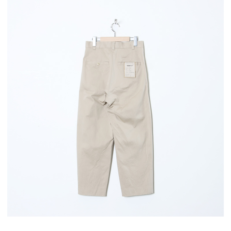 ファッションシーンで話題のこれから流行るブランド12選 (ヤエカ) YAECA CHINO TAPERED TUCK TWO PANTS CLOTH パンツ