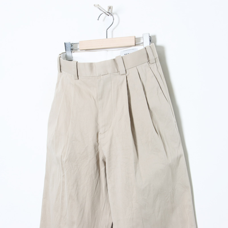 YAECA (ヤエカ) CHINO CLOTH PANTS TWO TUCK TAPERED