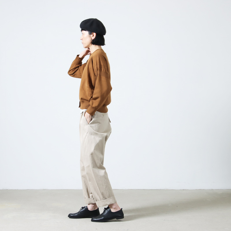 YAECA (ヤエカ) CHINO CLOTH PANTS TWO TUCK TAPERED