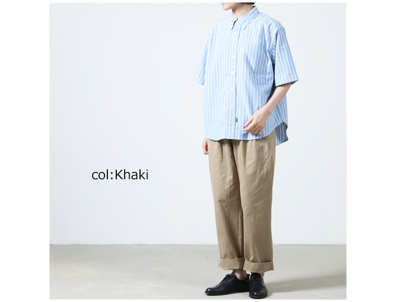 YAECA (ヤエカ) CHINO CLOTH PANTS TWO TUCK TAPERED