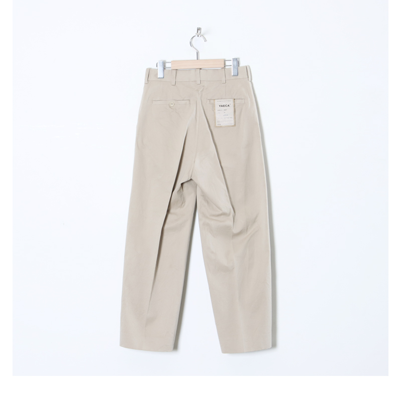 YAECA(䥨) CHINO CLOTH PANTS CREASED