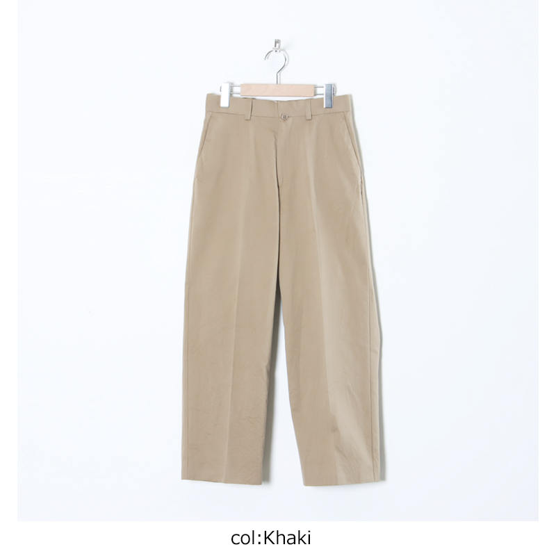 YAECA(䥨) CHINO CLOTH PANTS CREASED
