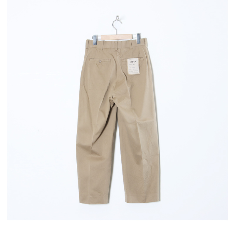 YAECA(䥨) CHINO CLOTH PANTS CREASED
