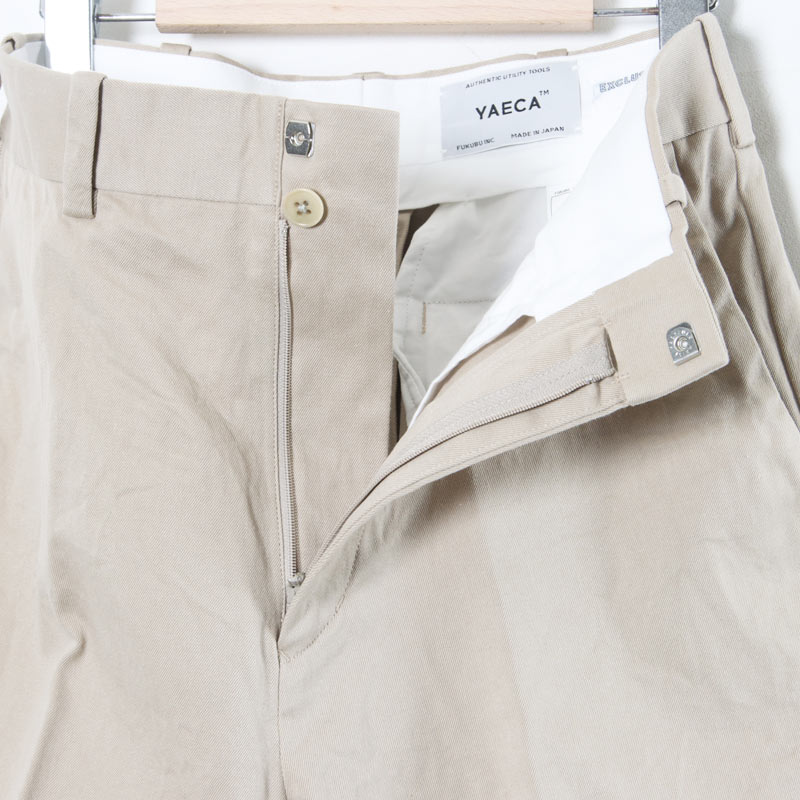 YAECA(䥨) CHINO CLOTH PANTS CREASED