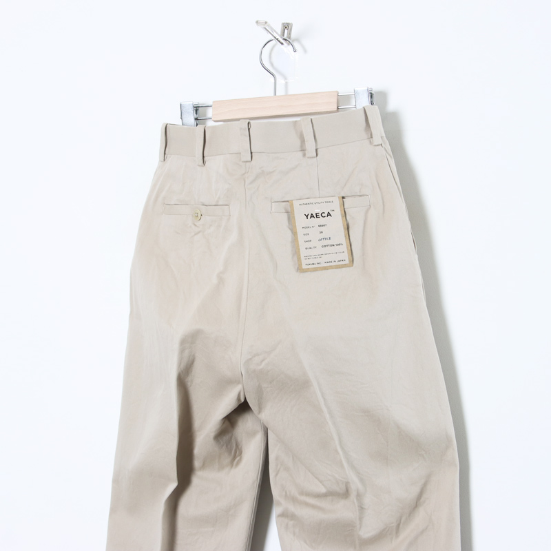 YAECA(䥨) CHINO CLOTH PANTS CREASED