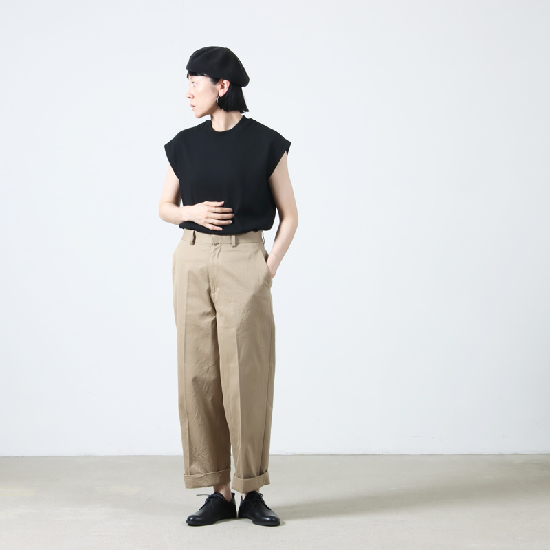 YAECA(䥨) CHINO CLOTH PANTS CREASED